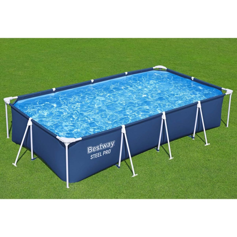 Bestway 56405 Basem stelażowy Steel Pro prostokątny 4.00m x 2.11m x 81cm