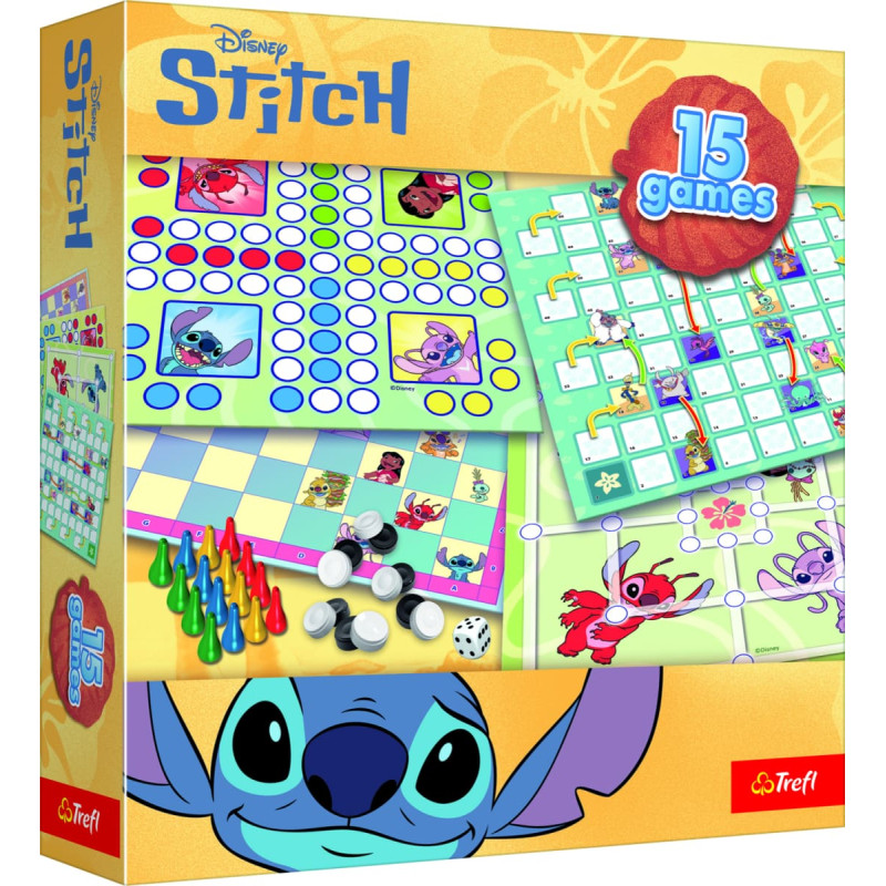 Trefl DISNEY STITCH 15 in 1 žaidimas
