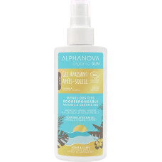 Alphanova Sun Organic Soothing After-Sun Spray with Aloe Vera and Cooling Mint Floral Water, 125 ml