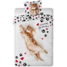 POŚCIEL KPL. BEST FRIENDS 020 KOT SWEET DREAMS 140X200+70X90 BAW.MŁ.