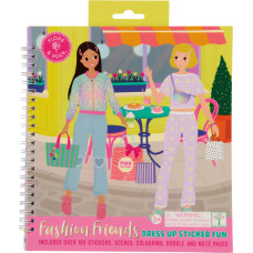 Floss & Rock Knygelė su 100 lipdukų Dress up, mieste