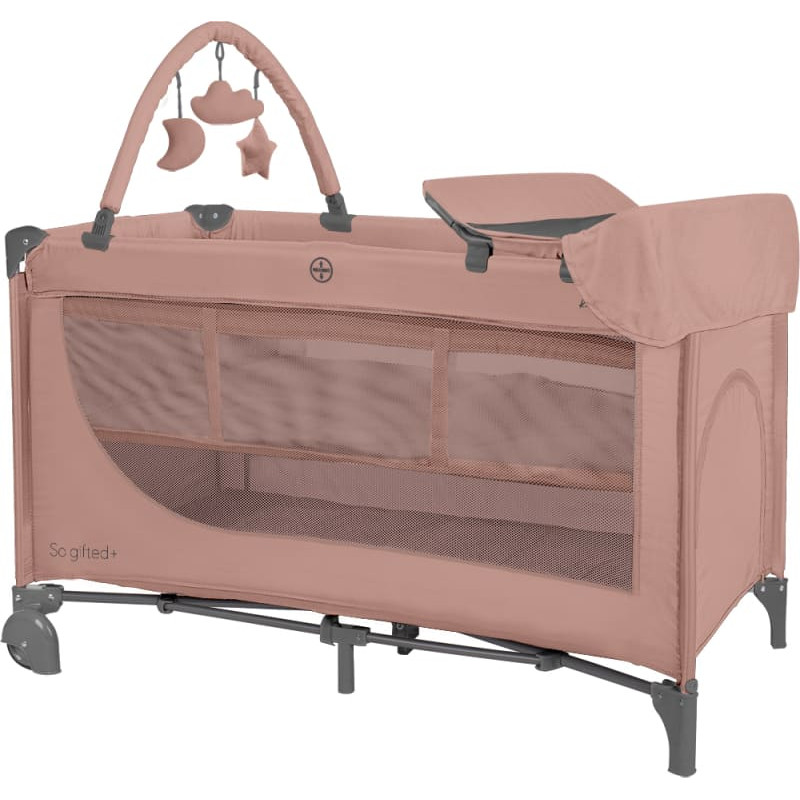 Baby cot 2 levels So Gifted PLUS Pink 2026