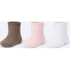 Noviti SB176-G-01 Skarpety niemowlęce dziewczynka prążek mix 6-12m