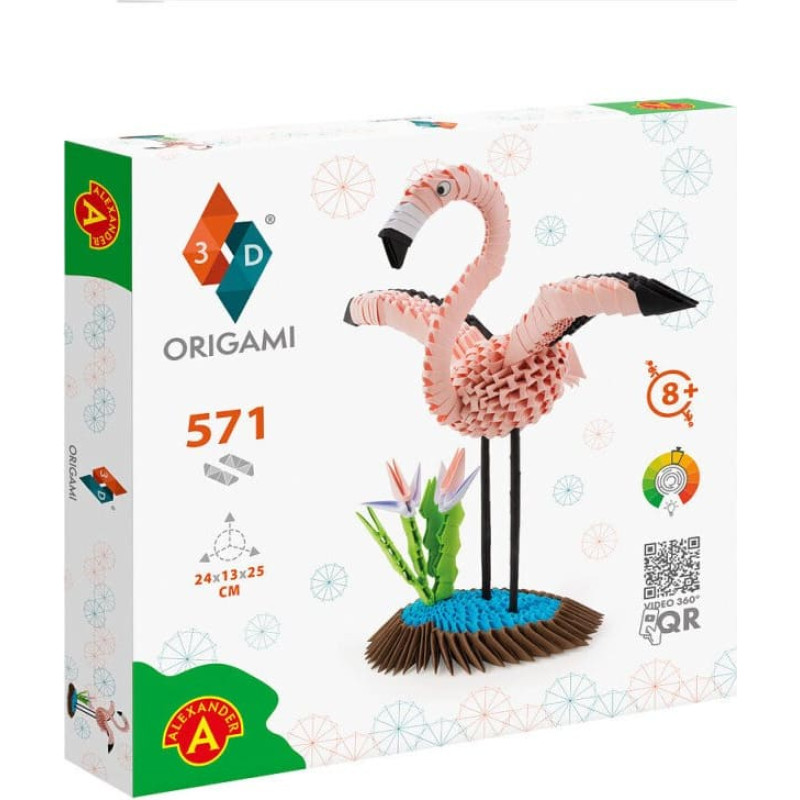 Alexander Origami 3D konstruktorius - Flamingas