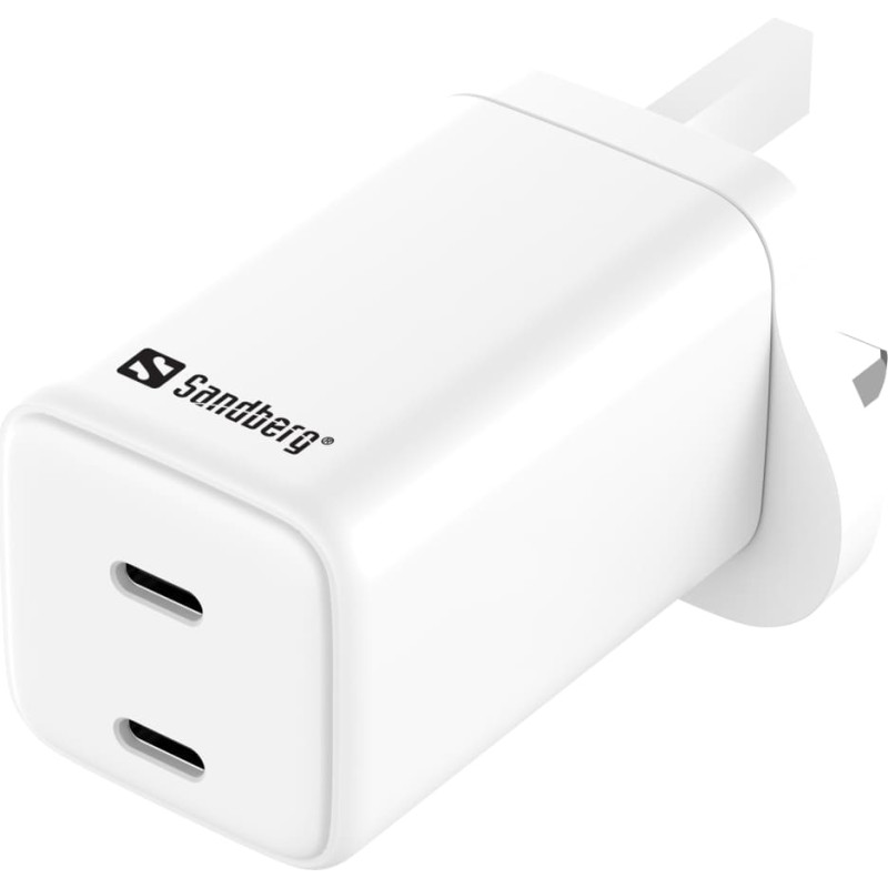 Sandberg 441-62 AC Charger Dual USB-C PD65W UK