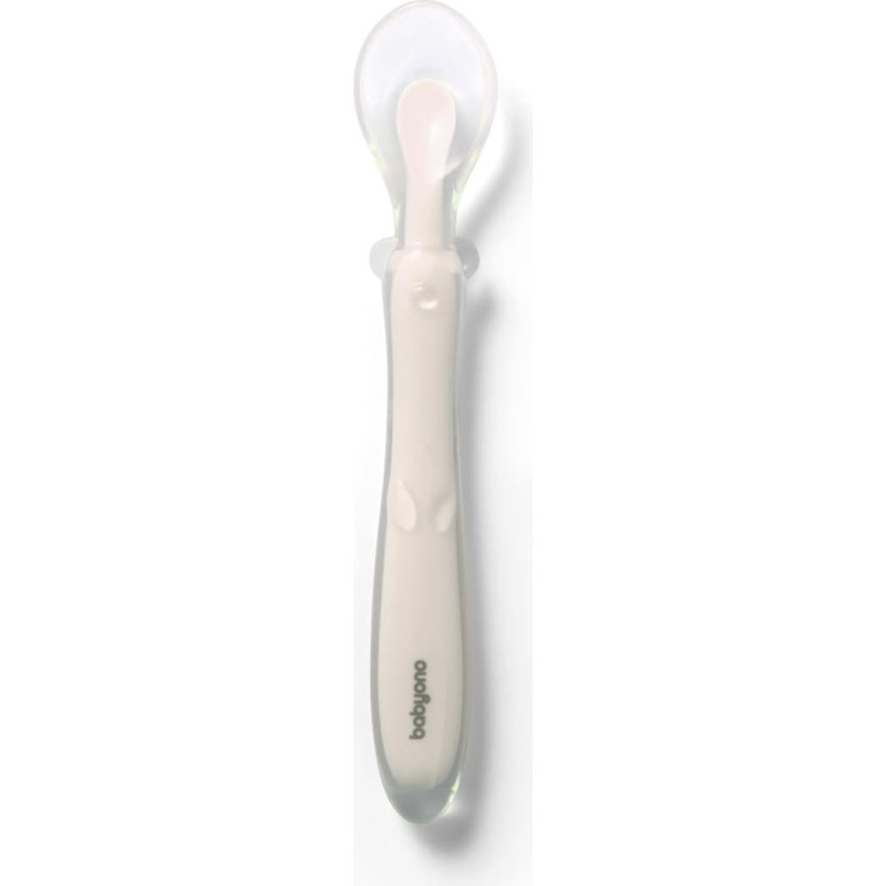 Babyono Elastīga silikona karote 785/04 beige