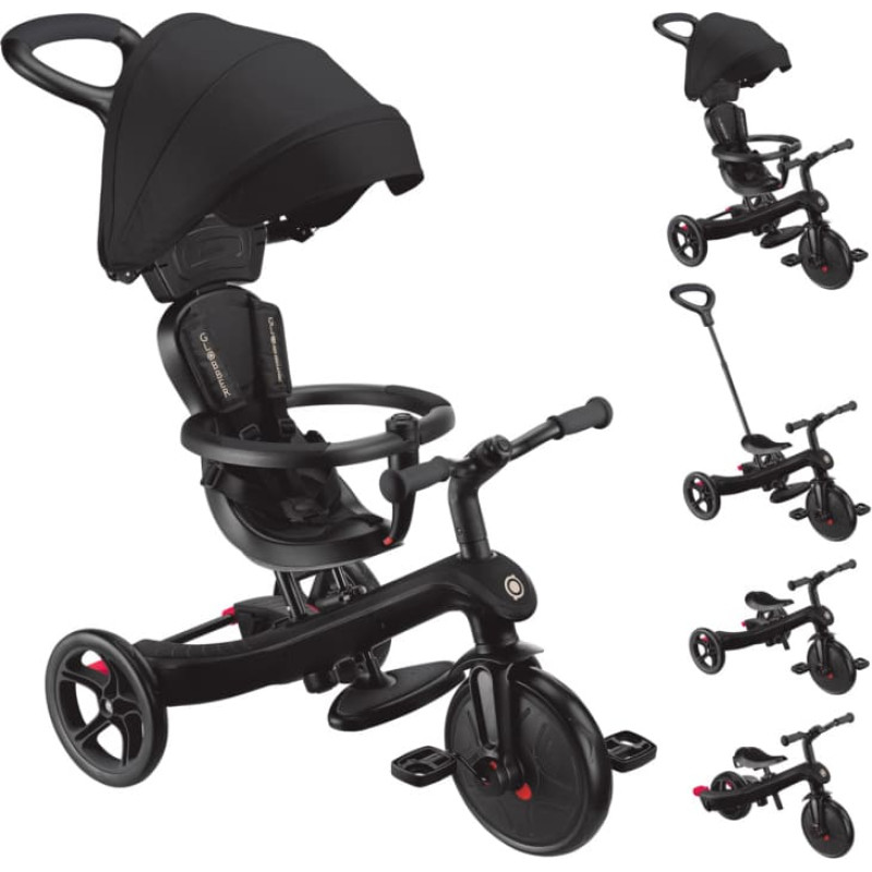 Globber tricycle Explorer Trike 4in1, black, 634-1204-120