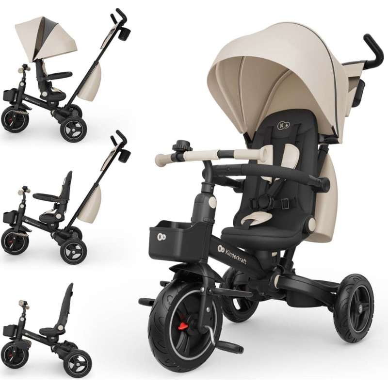 Kinderkraft KINDERCRAFT tricycle SPINSTEP 2 Plus, beige, KRSPST02BEGPL00