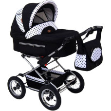 Baby Fashion FANARI Universal stroller 3in1, 119 black+dots