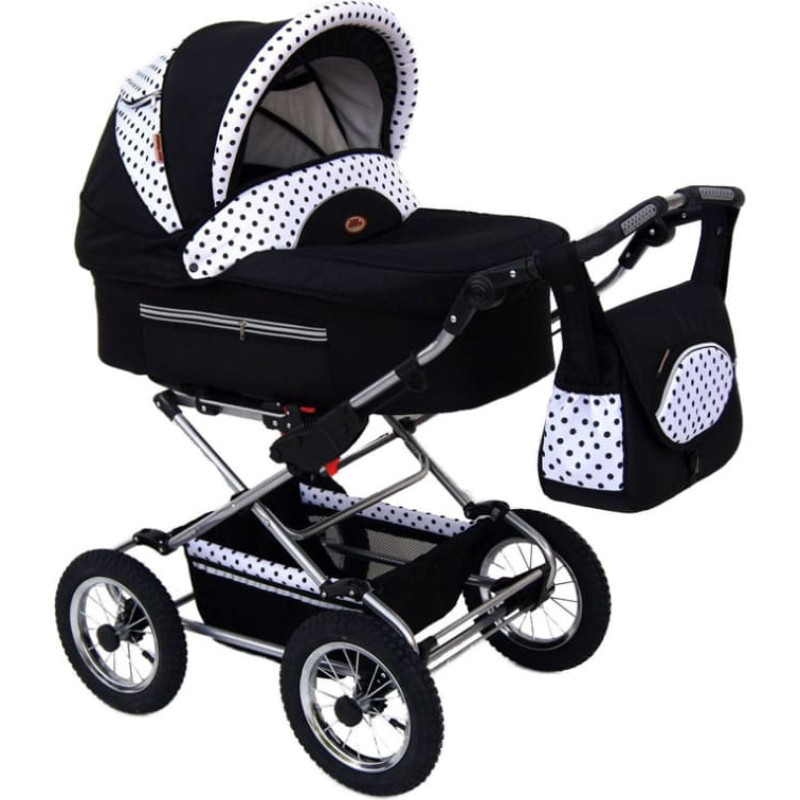 Baby Fashion FANARI Universal stroller 3in1, 119 black+dots