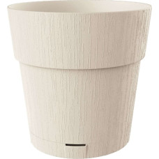 Stefanplast Puķu pods ar paliktni Ethica &Oslash;40x39cm balts