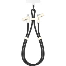 Sbox LANYARD BLACK Type-C -Type-C 1.5m Black