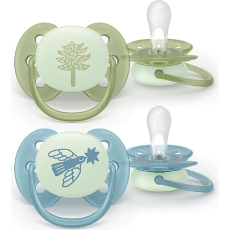 Philips Avent AVENT SCF094/05 Smoczek ULTRA SOFT NIGHTTIME 18m+