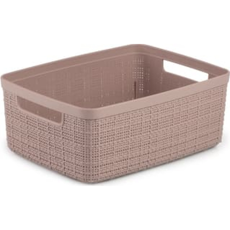 Curver Groziņ&scaron; Jute S 5L 27x20x11cm rozā