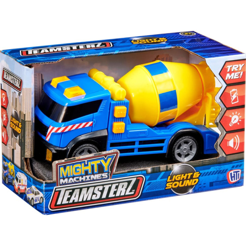 Teamsterz MIGHTY MACHINES Betono mai&scaron;yklė su &scaron;viesomis ir garsais, 12,5 cm