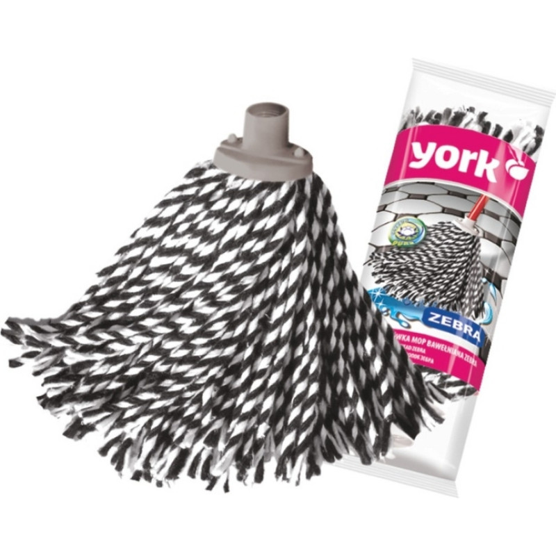York Apmaināmā mop galva ZEBRA