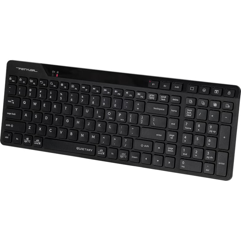 A4Tech 47726 Fstyler FBK27C AS 2.4 GHz+BT (Silent), Black