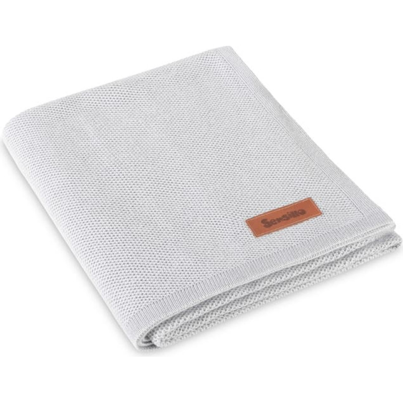 Sensillo BLANKET BAMBOO 80X100 SILVER
