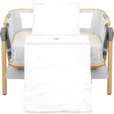 Mini cot bedding set 3pcs Dream Big Beige