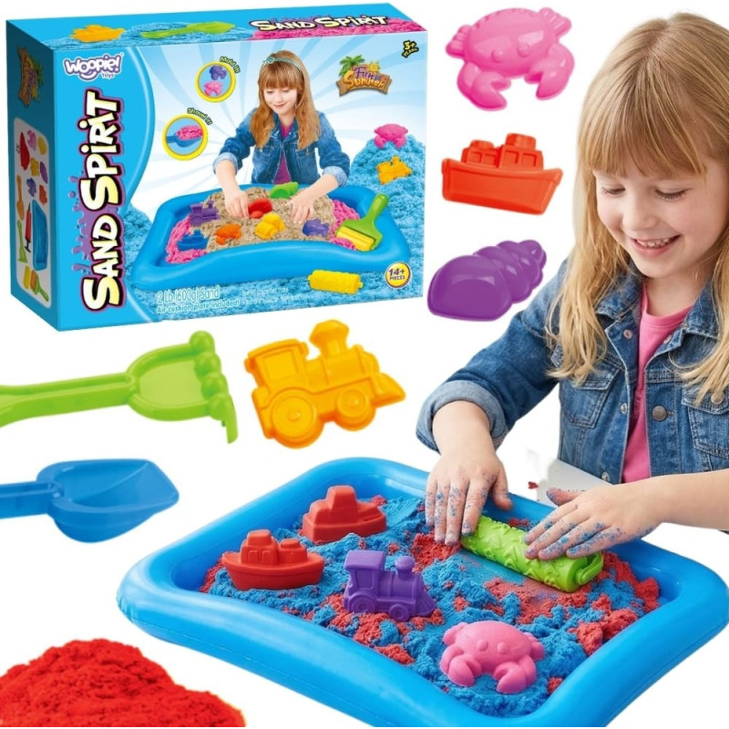 Woopie kinetinis smėlis Magic Pool su formelėmis ir priedais, 3+