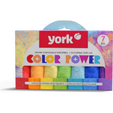York Mikro&scaron;ķiedras lupatiņu komplekts Color Power 7 gab.