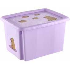 Keeeper Kaste ar vāku 30L Karolina &ldquo;Capybara&rdquo; 45x35x27cm maigi violeta
