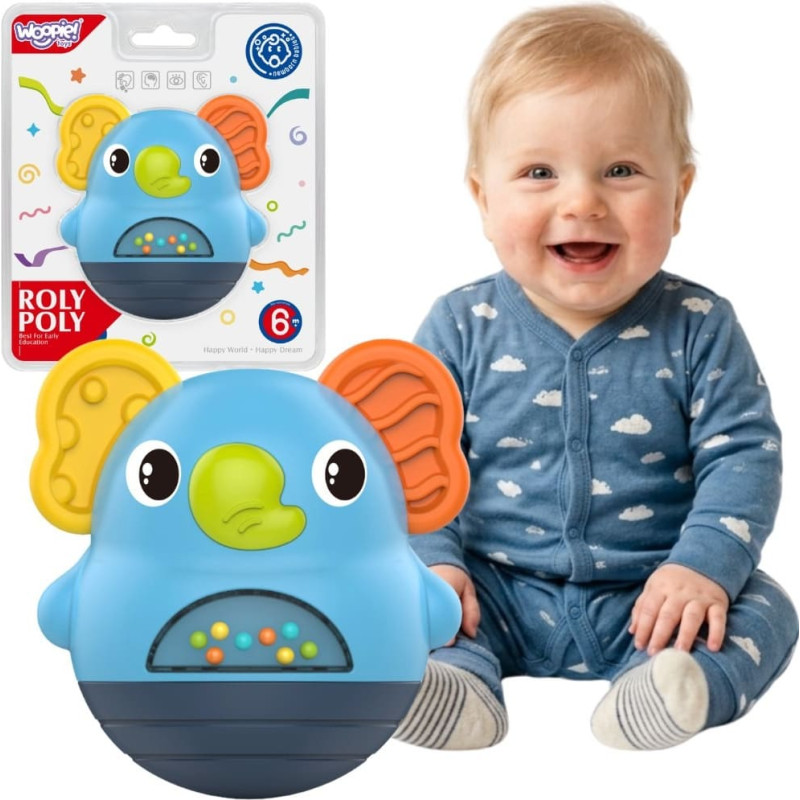 Woopie 59356 Wańka wstańka Słonik grzechotka sensoryczna