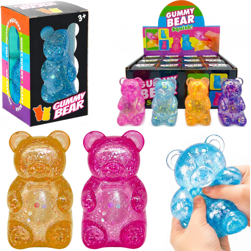 GNIOTEK SQUISHY MIŚ BROKATOWY