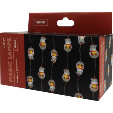 Magic Lights Magic LED String Lights, 50 LEDs, 6500K, Snowman, 5 m, DC 5V, App Control ML61604