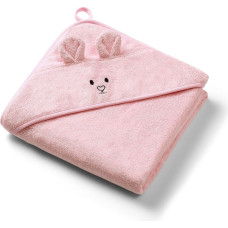 Babyono bamboo hooded towel 100x100 cm pink 1553/01