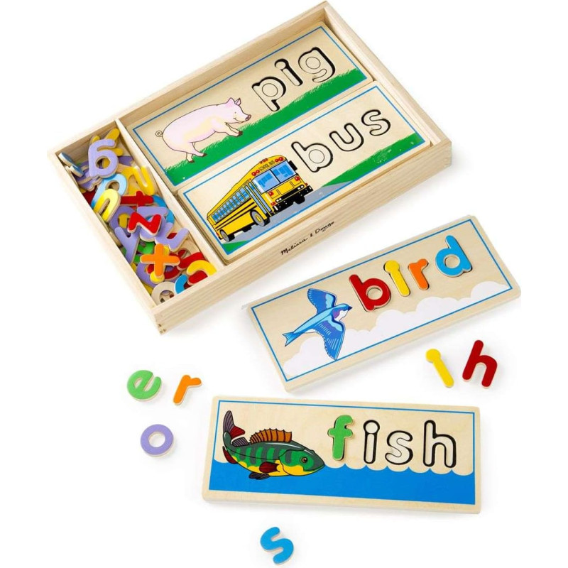 Melissa & Doug Melissa&Doug See&Spell  Art.12940 Koka  rotaļlieta Burti