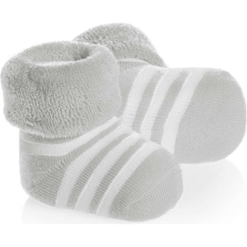 La Bebe ™ Natural Eco Cotton Baby Socks Art. 134613 Beige-Grey Dabīgas kokvilnas mazuļu zeķītes/zekes [made in Estonia]