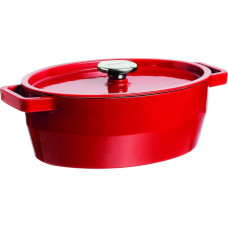 Pyrex Katls 3.8L PYREX ovāls čuguna 29cm / sarkans