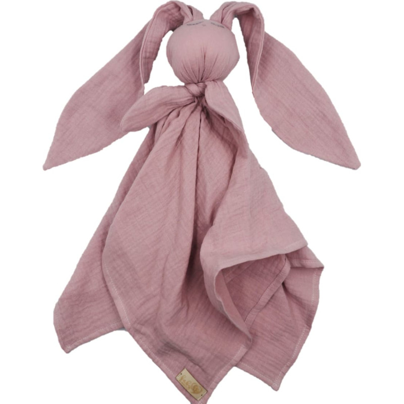 Baby In World BABY 01082 Pielucha muślinowa Hug Me Bunny brudny r&oacute;ż