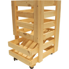 Koka kaste dārzeņu uzglabāšanai, 30x37x51 cm