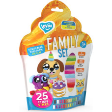 Moon Light Clay Kūrybinis rinkinys Modelinas - Plastilinas rinkinys Lovin Family set 25 vnt.