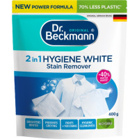 Dr.beckmann Traipu tīrīšanas pulveris gaišiem audumiem Hygiene White 2in1 400g