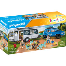 Playmobil CAMPING Automobilis su kemperiu 71423