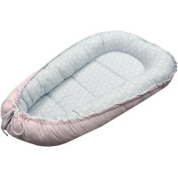 Mamotato Ankras  baby nest cocoon double sided diamonds grey pink