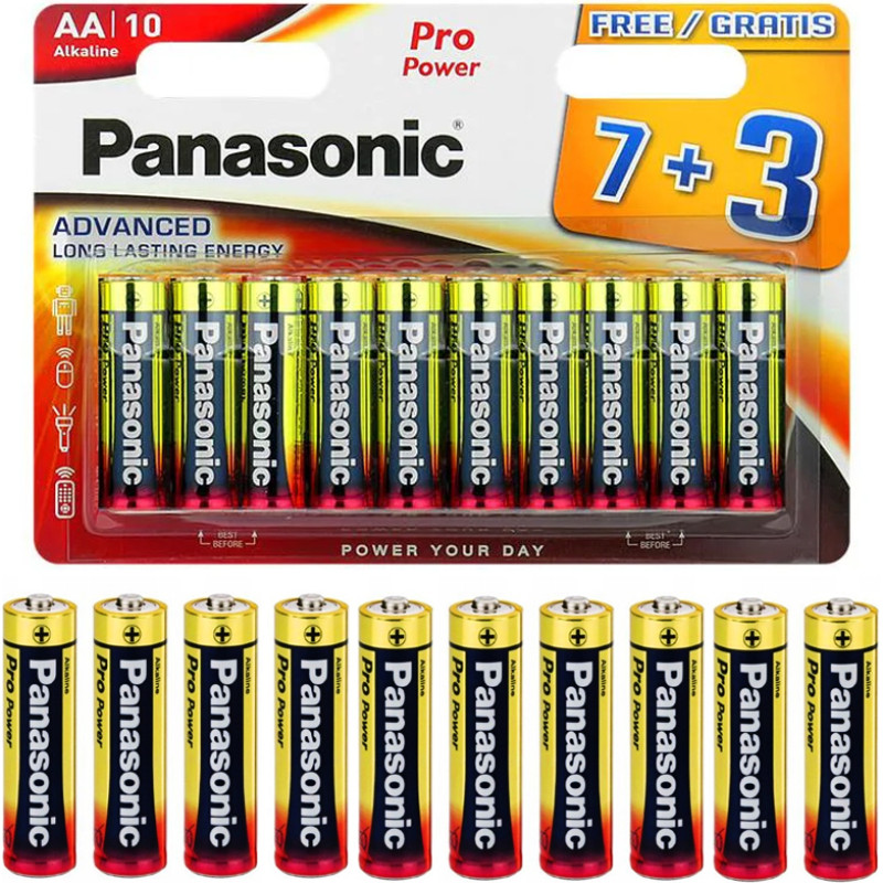 PANASONIC Šarminė baterija LR06 (AA) 10 vnt.