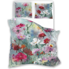 BEDDING SET.140X200+70X90 NOBILE 018 SATYNA BAW.FOTOPRINT .