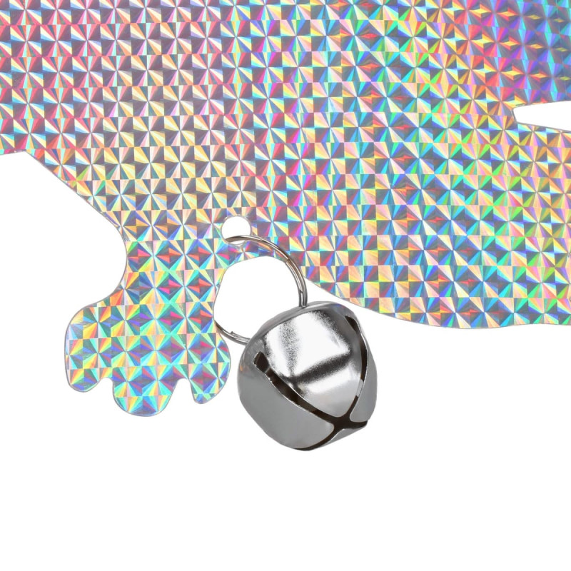 Springos Pakabinama pelėda, paukščių baidyklė su varpeliu, Springos GA0069 holografinė