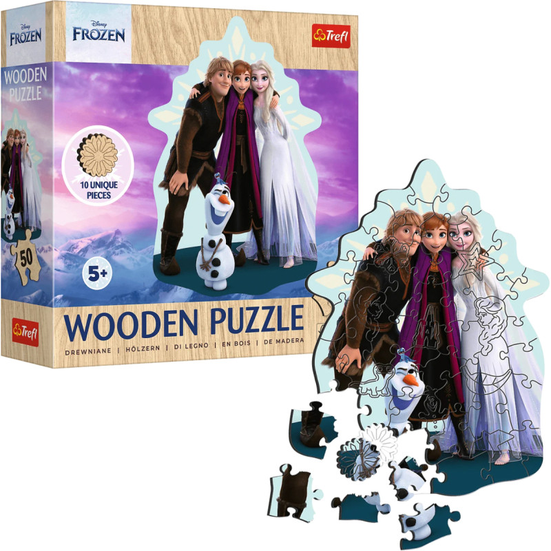 KRAINA LODU *50* PUZZLE DREWNIANE KONTUR