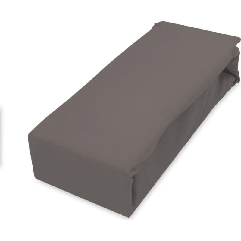 PRZEŚCIERADŁO SOFT 160X200+25 JERSEY GUMKA CAPPUCCINO BAW.