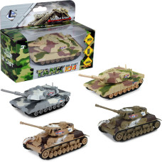 CZOŁG METALOWY NAPĘD PULL BACK 4 WZORY