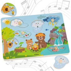 Viga 44762 Drewniane Puzzle Misie