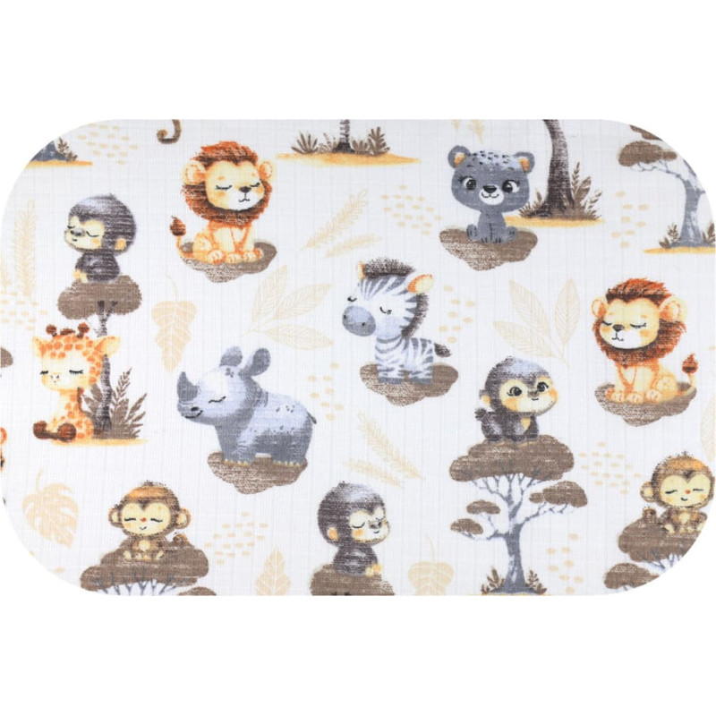 Ega Kids Diaper - 30039 - TETRA PRINT - EGA - FAIRYTALE SAFARI - size 70x80 cm