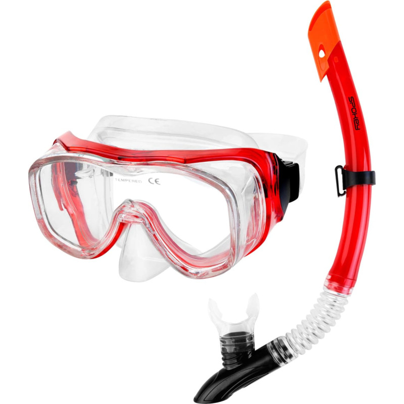 Spokey Snorkeling set: panoramic mask + snorkel Spokey LUZON