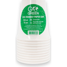 Gogreen Glāzes ekoloģiskās Go Green 250ml 10 gab. baltas