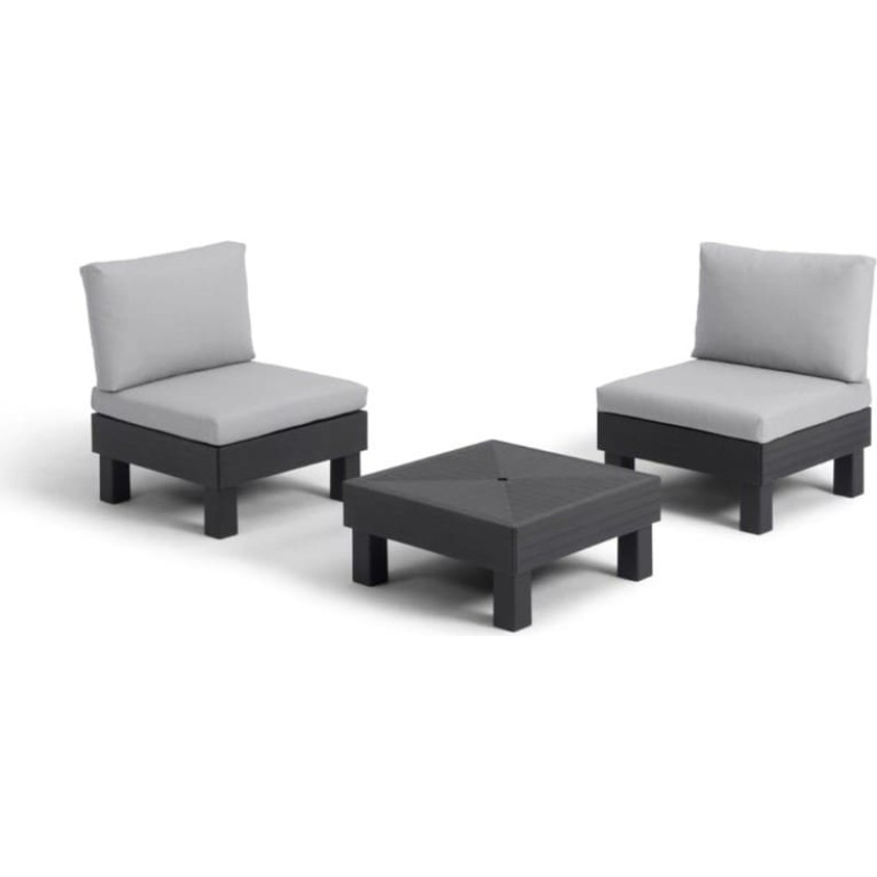 Keter sodo baldų komplektas Elements Balcony Set, pilkas/šviesiai pilkas